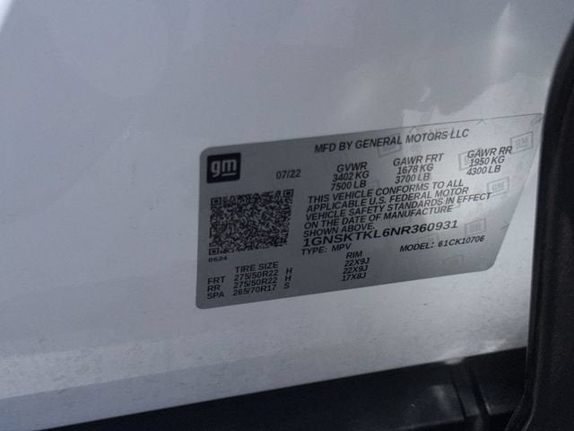2022 Chevrolet Tahoe High Country