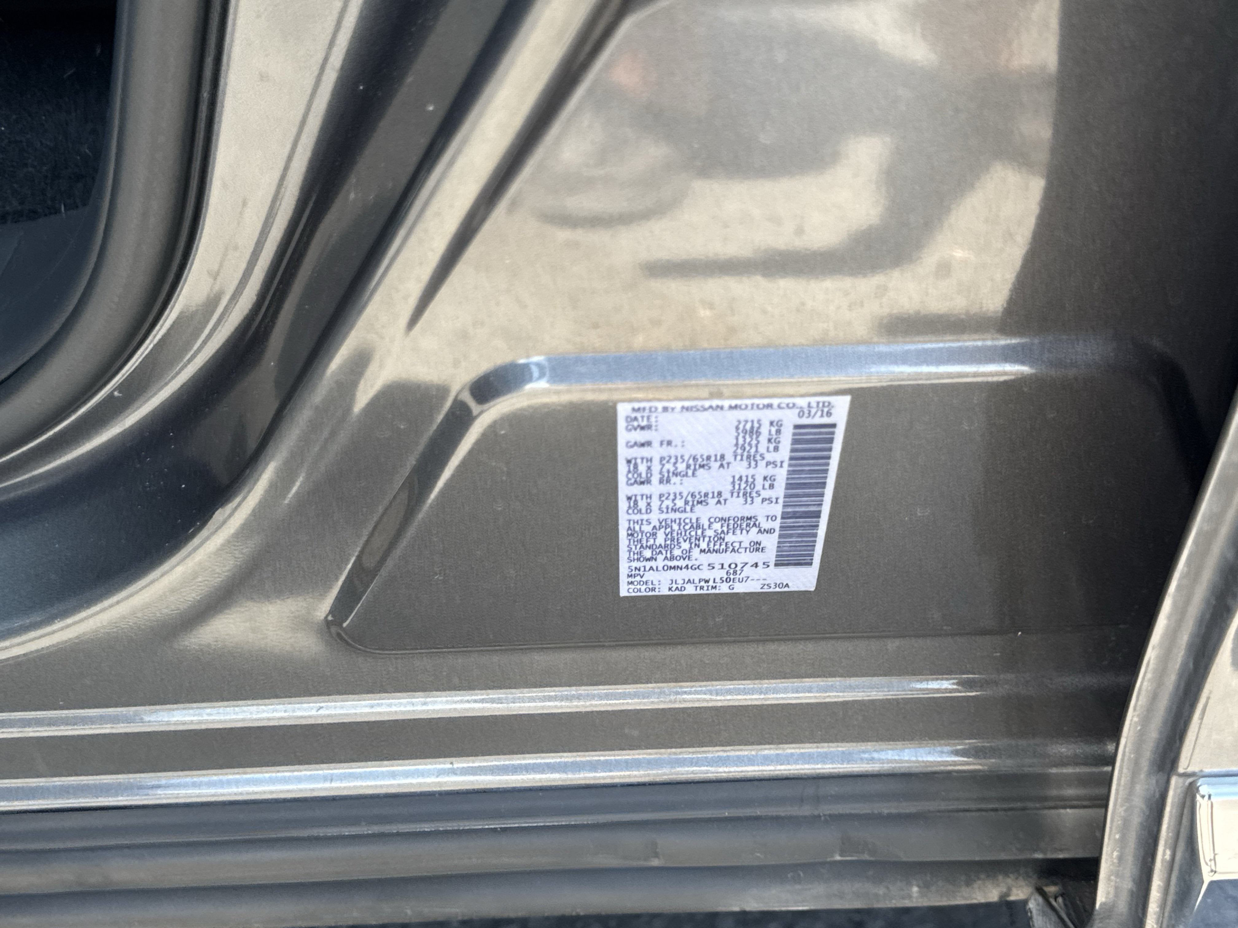 2016 INFINITI QX60 Base