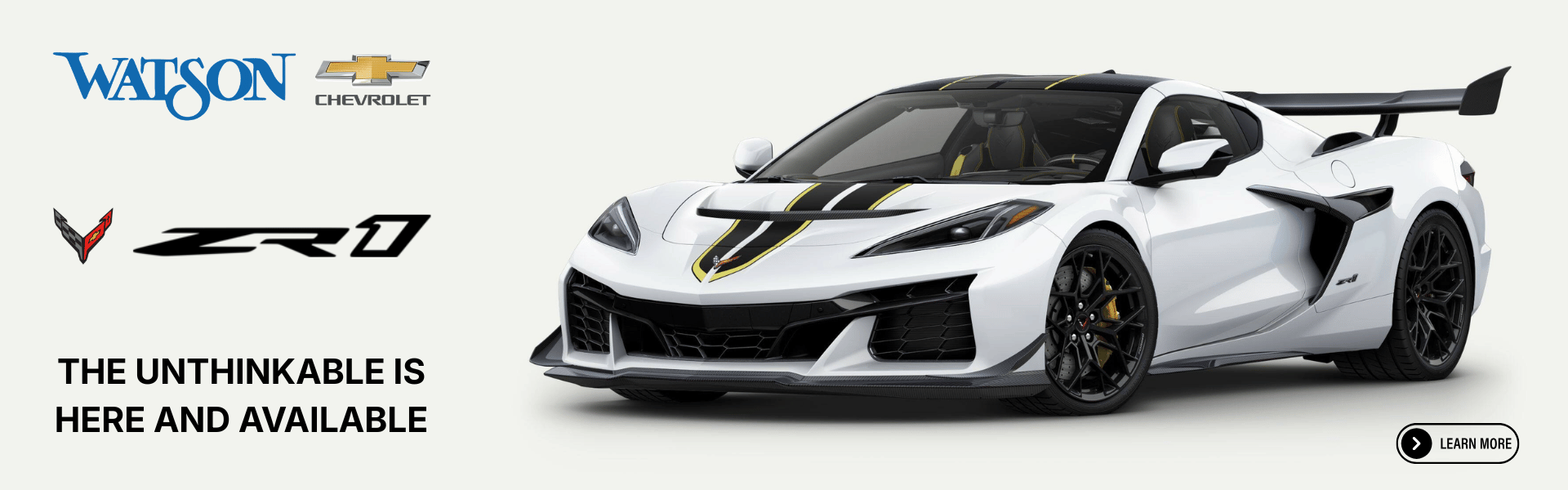Chevrolet Corvette ZR1 is now available at Watson Chevrolet